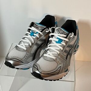 NWT Asics Gel Kayano14 women’s size 8.5 blue white silver
